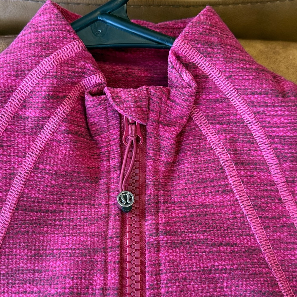 Lululemon Define Jacket Sz 6 Diamond Jacquard Berry Rumble Jewelled Magenta Pink - Picture 3 of 8